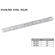 Creston FM-2512 Stainless Steel Ruler